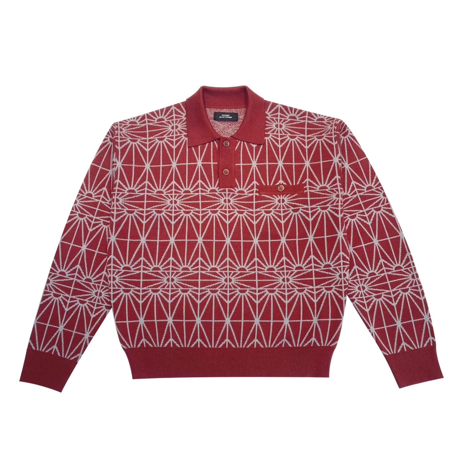 RASSVET POCKET SWEATER KNIT RED