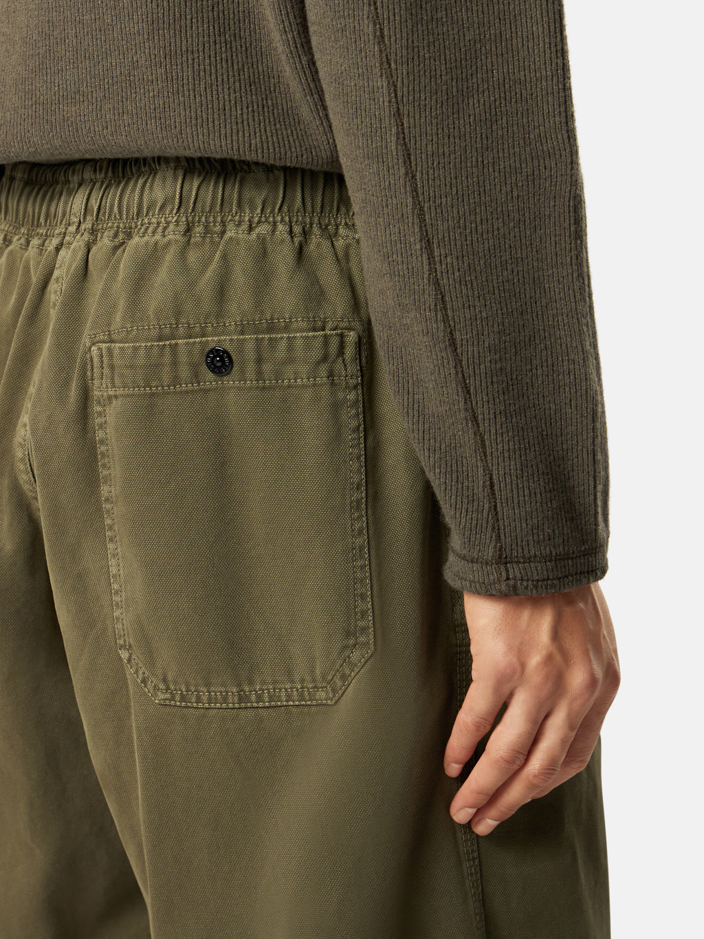 STONE ISLAND ORGANIC PANAMA COTTON 'OLD' EFFECT PANTS