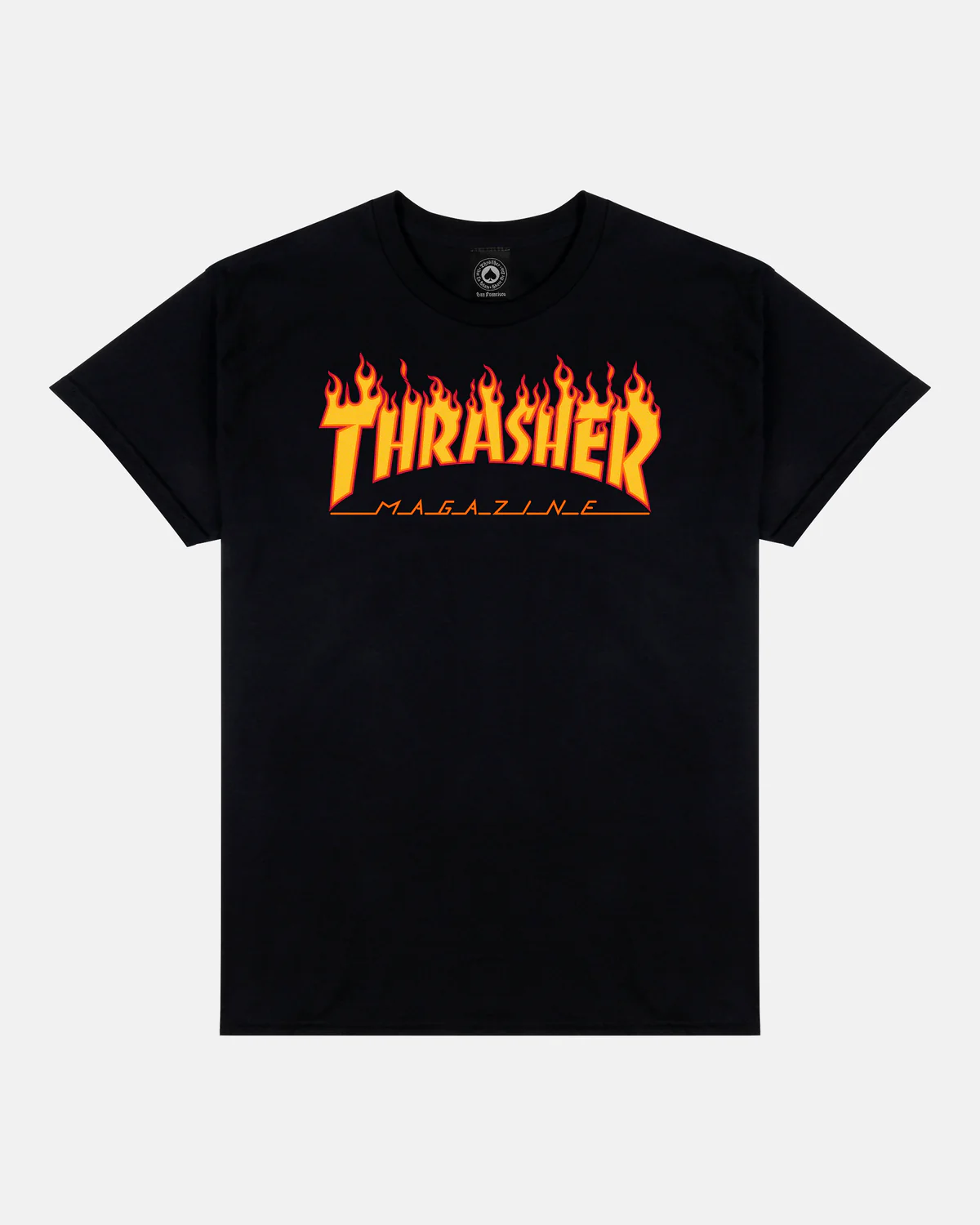 THRASHER BURNING LOGO T-SHIRT