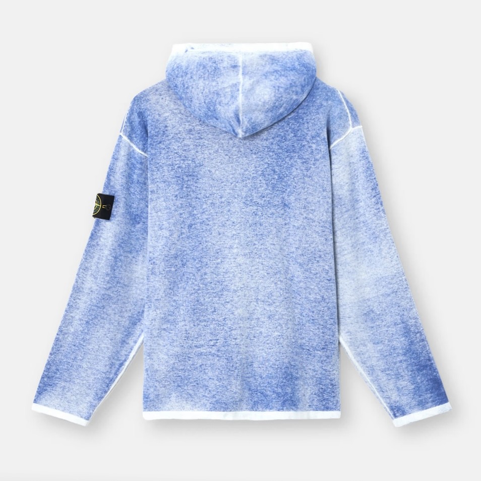 STONE ISLAND RAW HAND LIGHT ORGANIC COTTON HOODIE