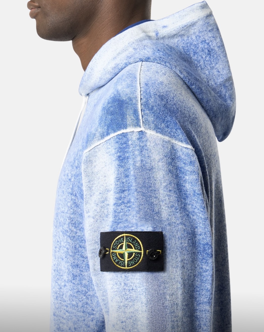 STONE ISLAND RAW HAND LIGHT ORGANIC COTTON HOODIE