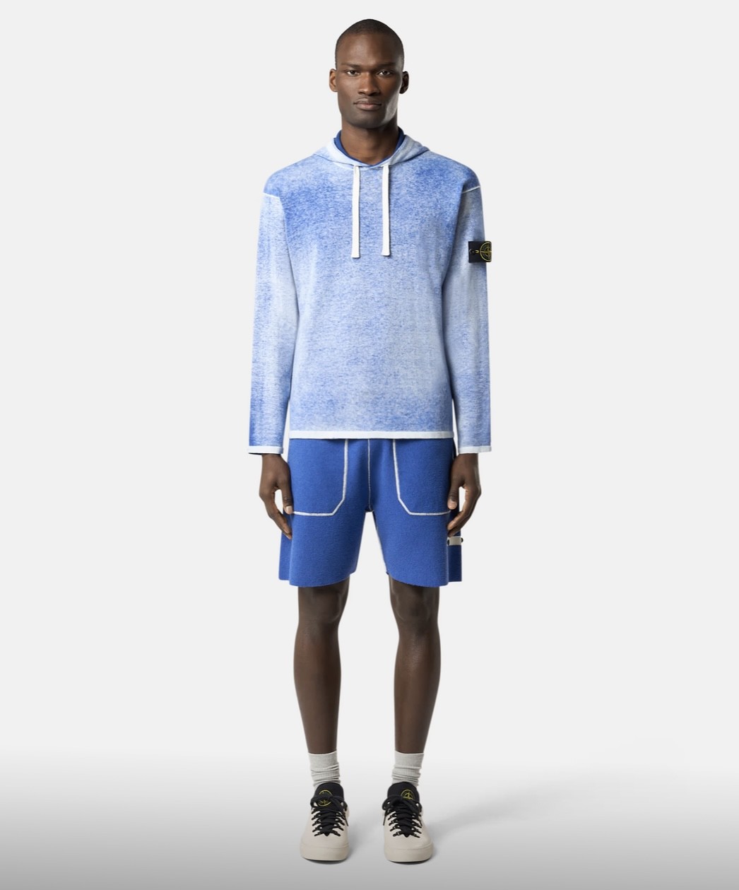 STONE ISLAND RAW HAND LIGHT ORGANIC COTTON HOODIE