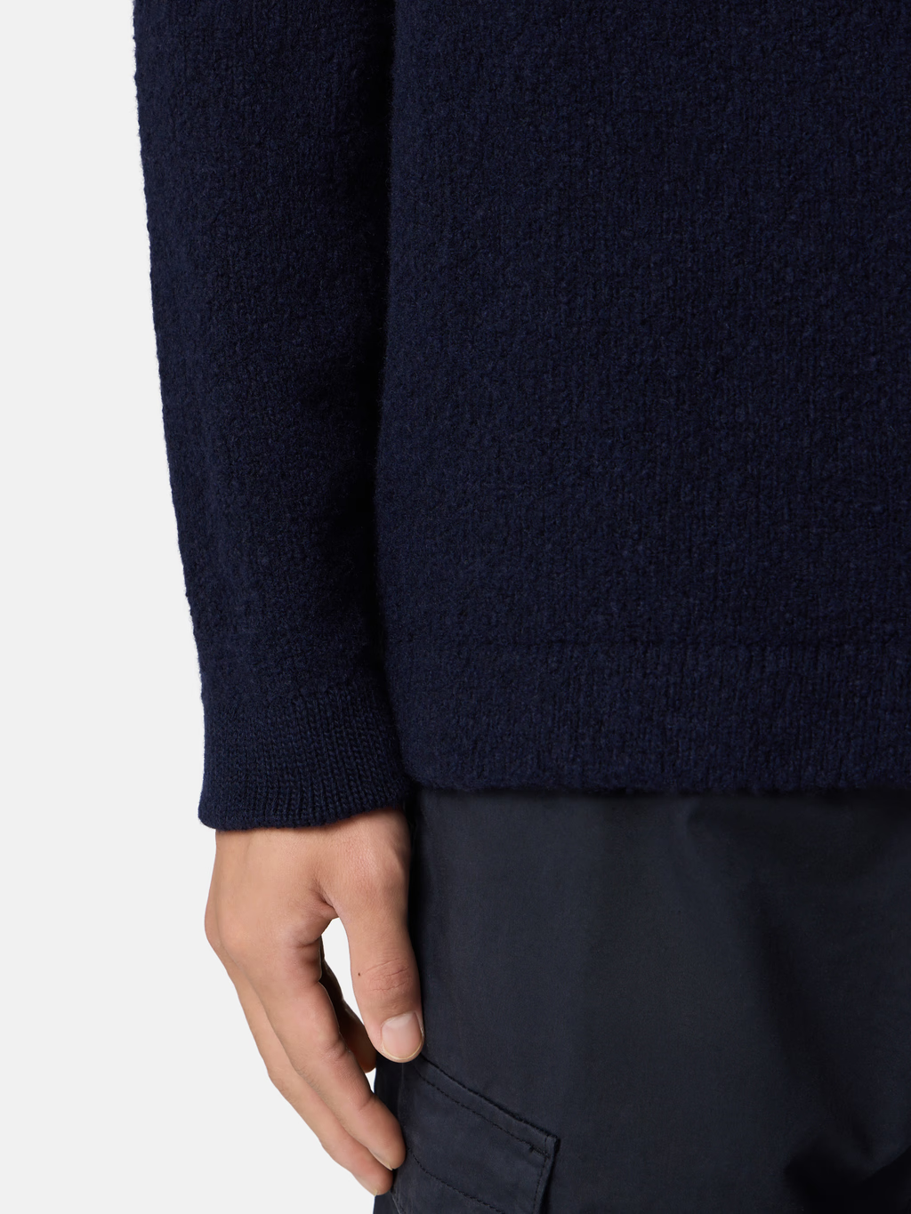 STONE ISLAND FANCY YARN KNIT CREW