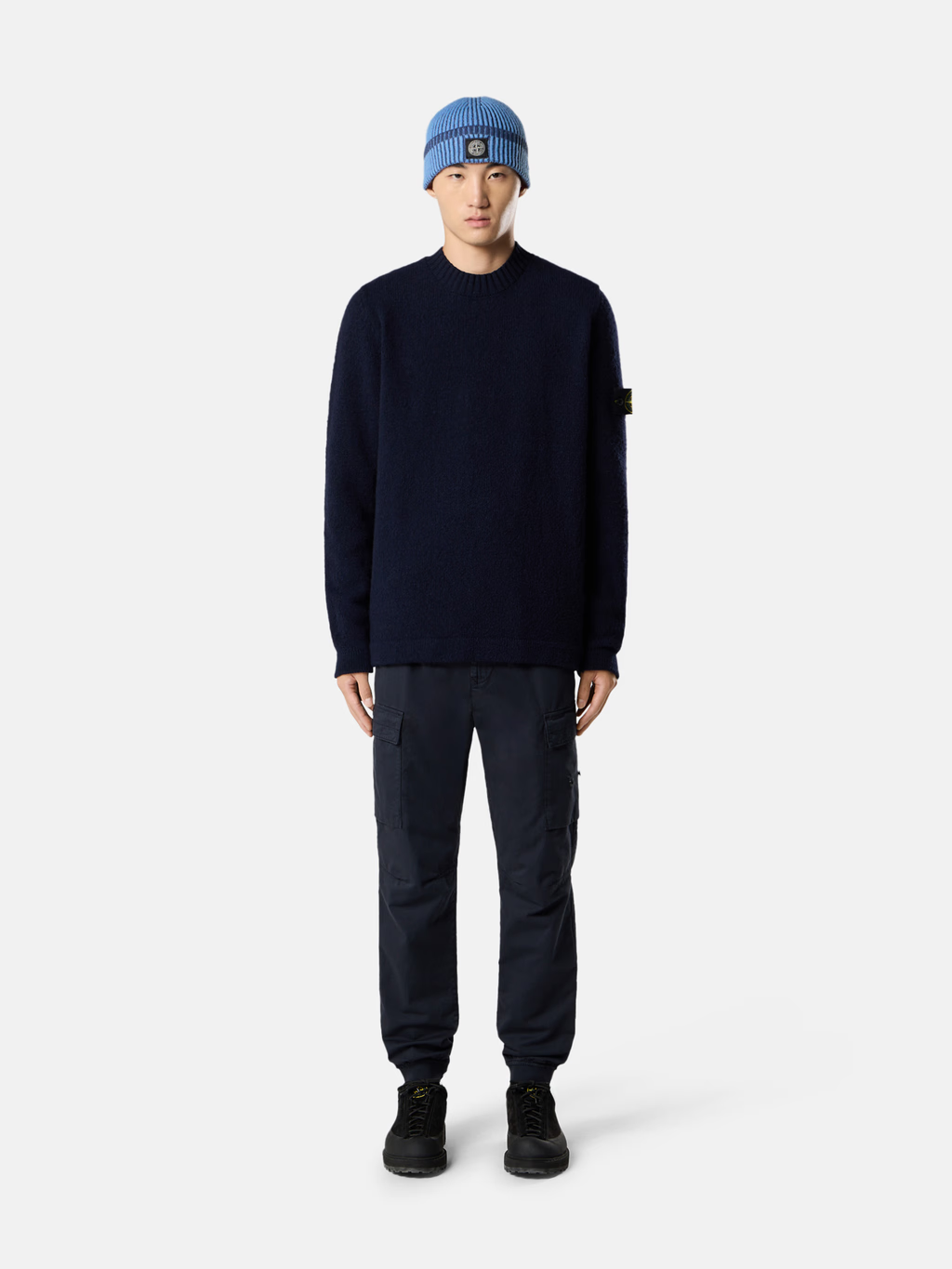 STONE ISLAND FANCY YARN KNIT CREW