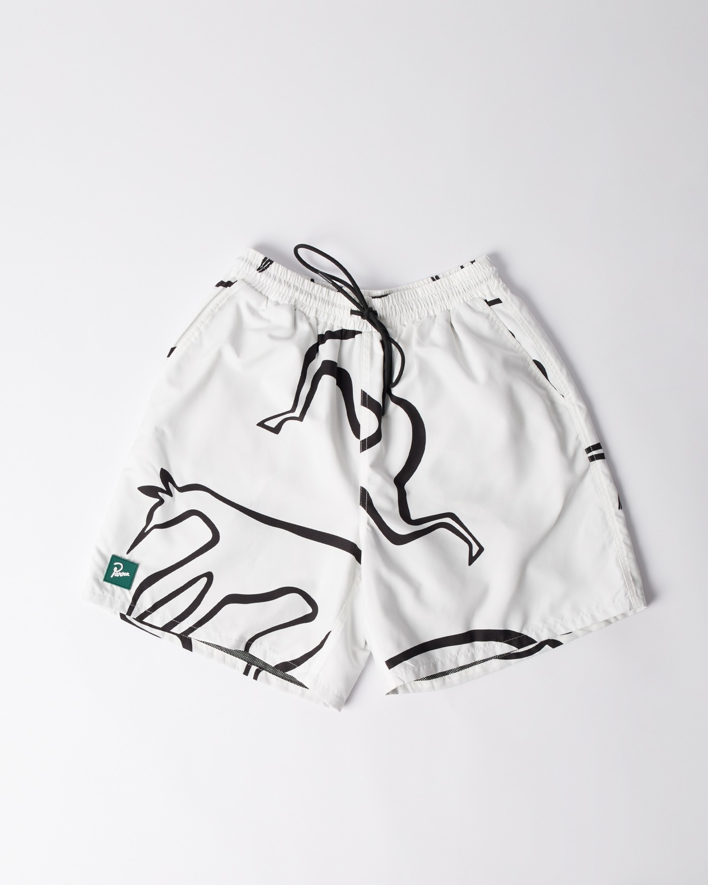 BY PARRA YOGA WALKS SWIM SHORTS