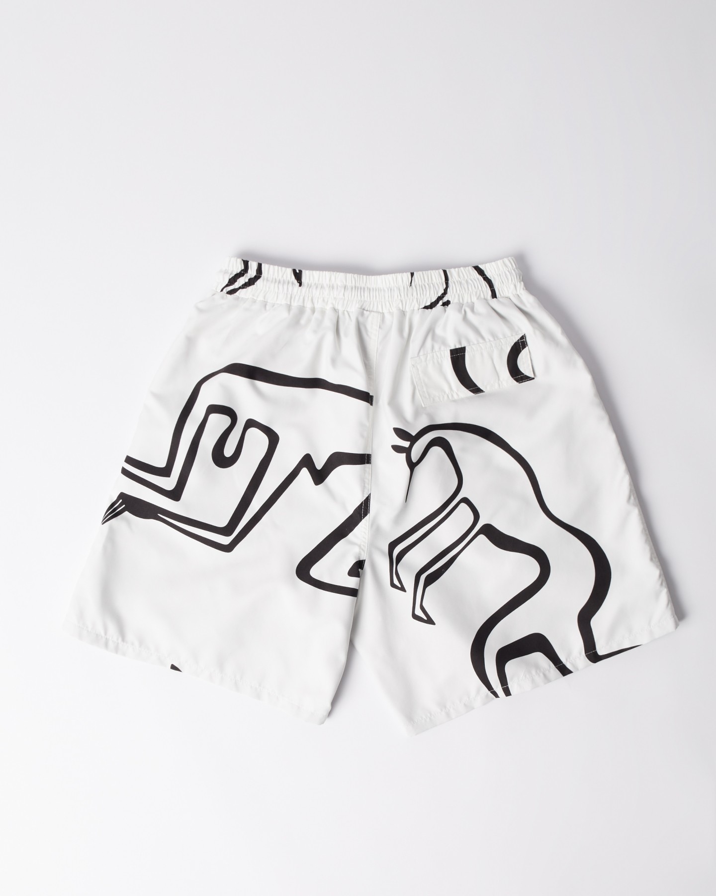 BY PARRA YOGA WALKS SWIM SHORTS
