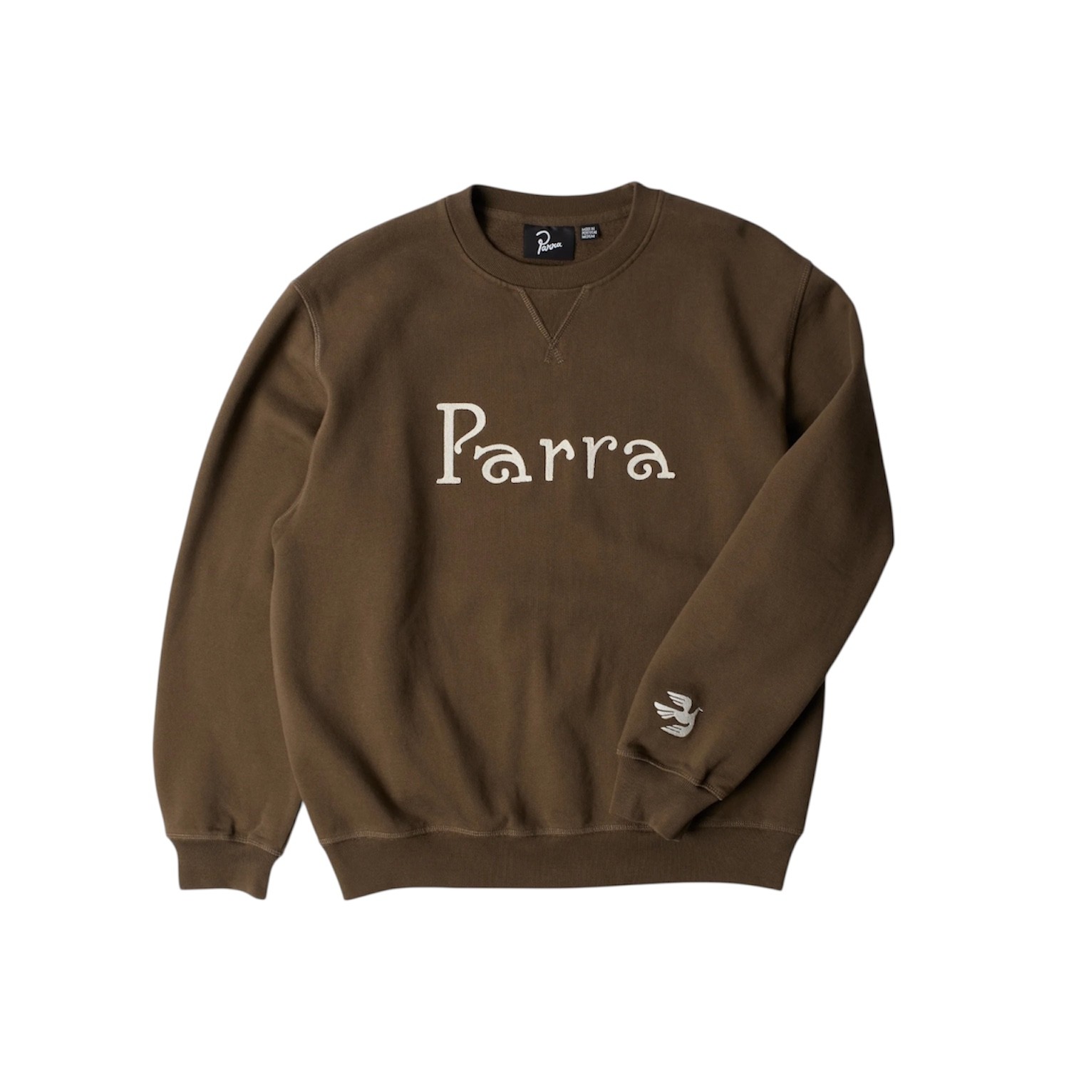 BY PARRA WEIRD TRAD LOGO CREW NECK SWEATSHIRT