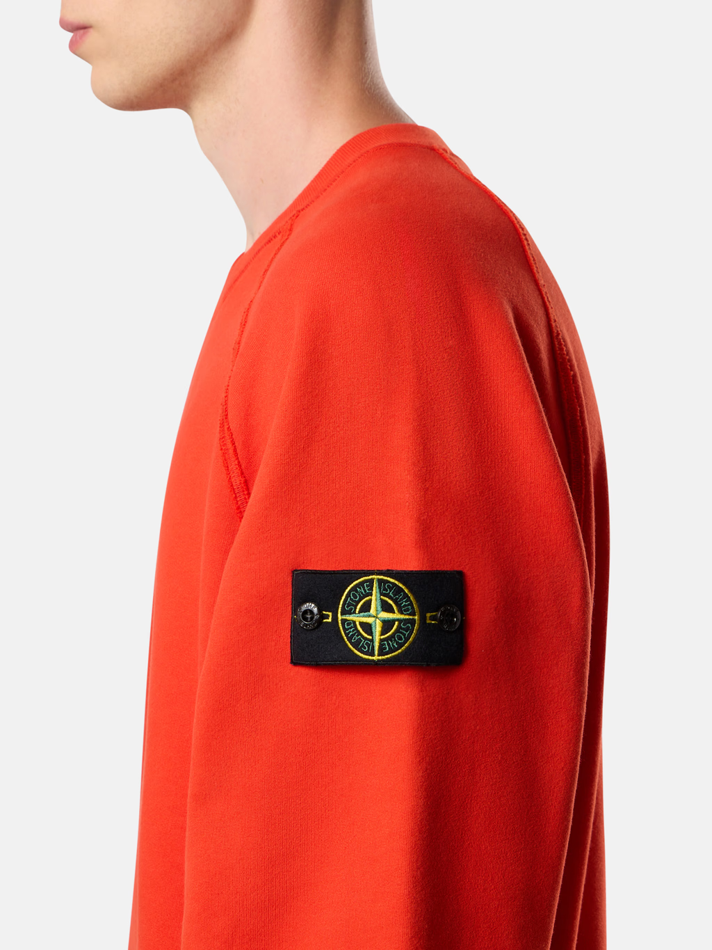 STONE ISLAND BRUSHED ORGANIC COTTON FLEECE