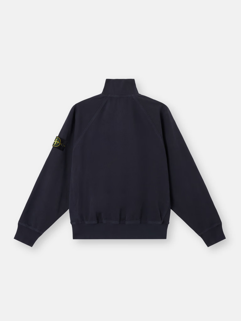 STONE ISLAND ORGANIC PANAMA COTTON 'OLD' EFFECT ZIP TRACK JACKET