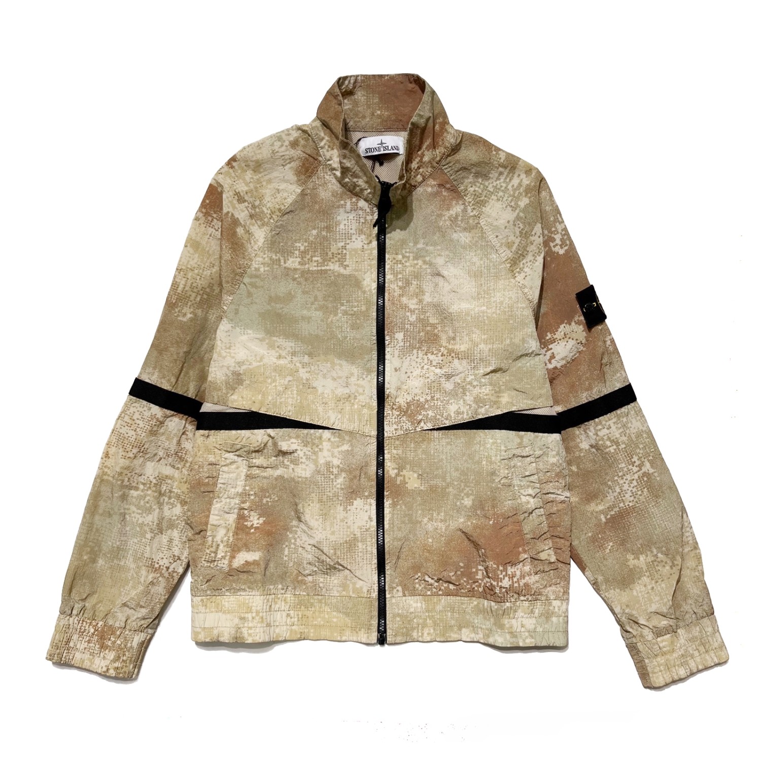 STONE ISLAND NYLON REGENERATED ZIP UP BLOUSON