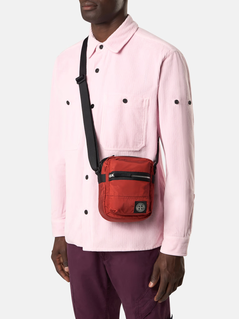 STONE ISLAND COATED NYLON METAL IN ECONYL® POUCHBAG