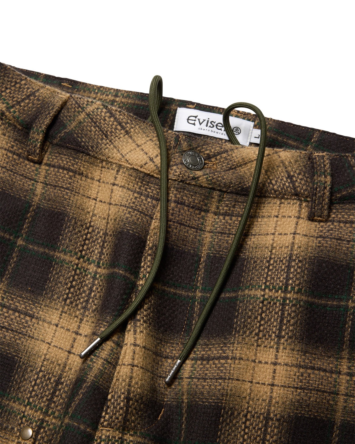 EVISEN SKATEBOARDS CHECK WOOL PAINTER PANTS