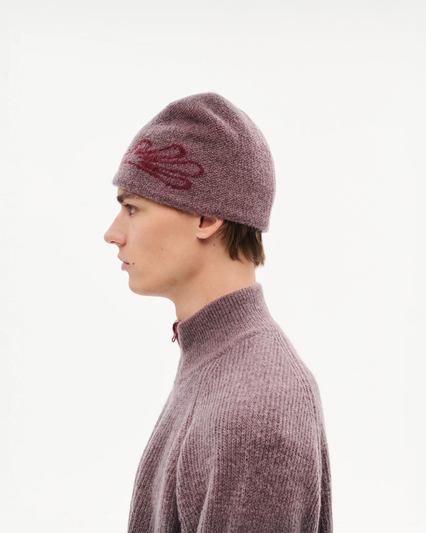 HIKING PATROL MOSCOT MOHAIR MIXED KNIT BEANIE
