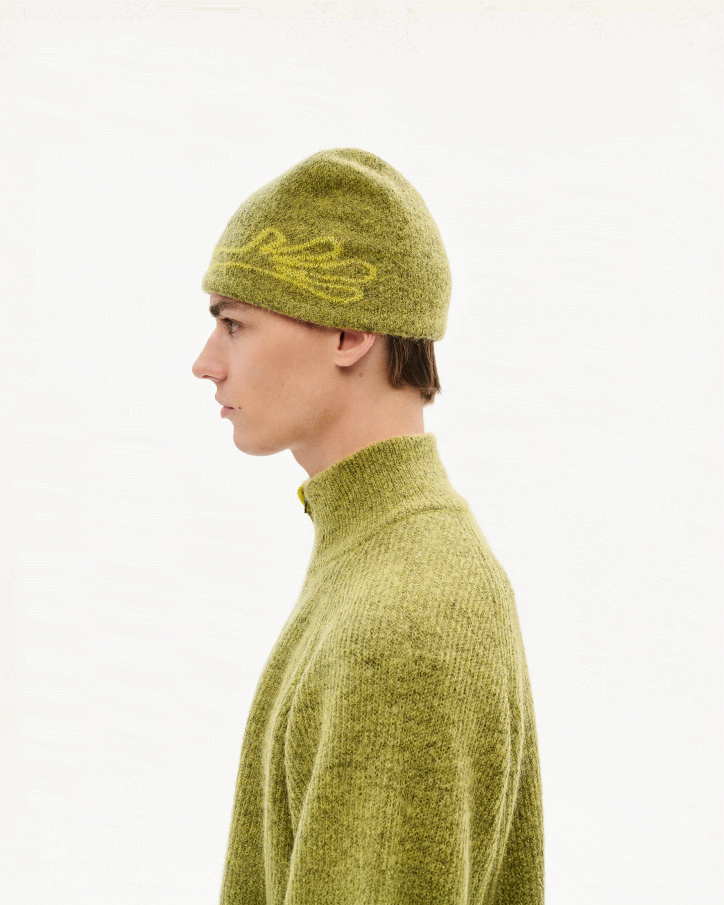 HIKING PATROL MOSCOT MOHAIR MIXED KNIT BEANIE