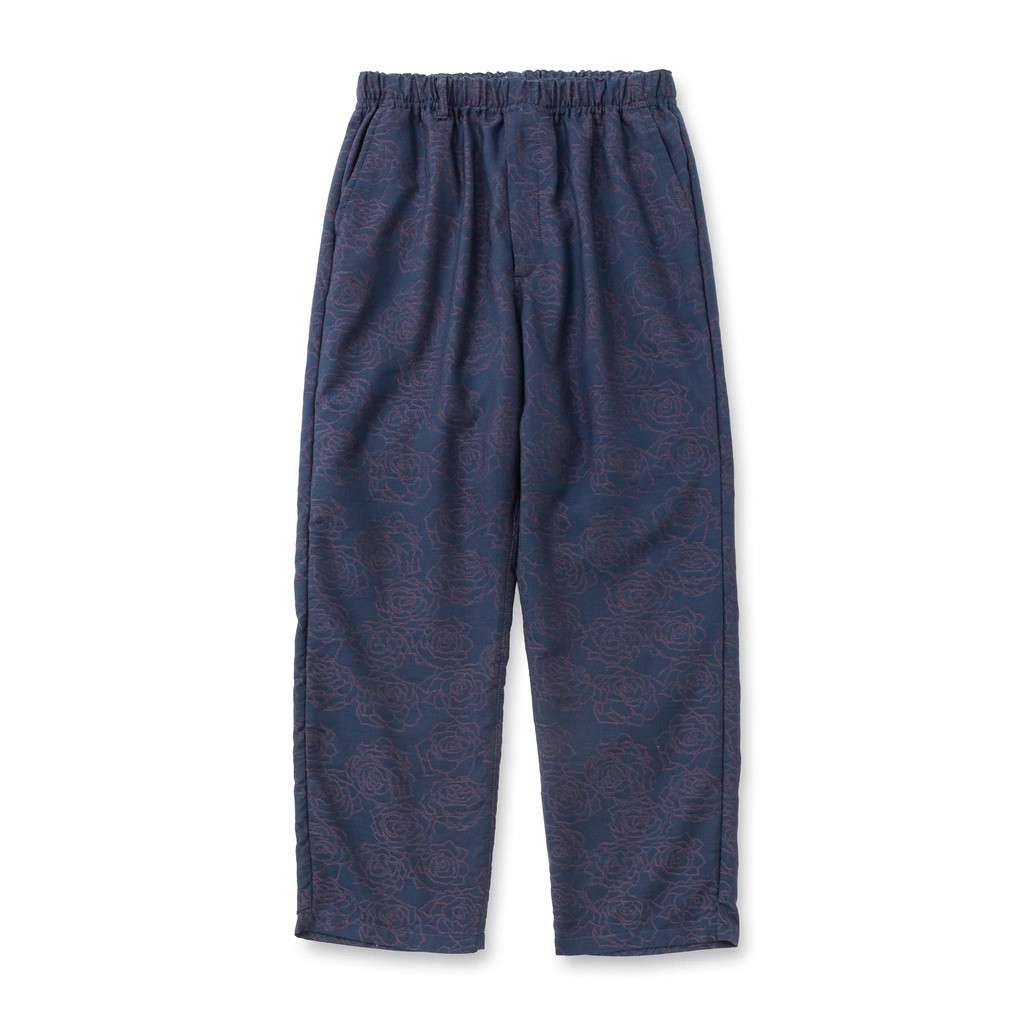 CALEE ROSE PATTERN JACQUARD RELAX PANTS