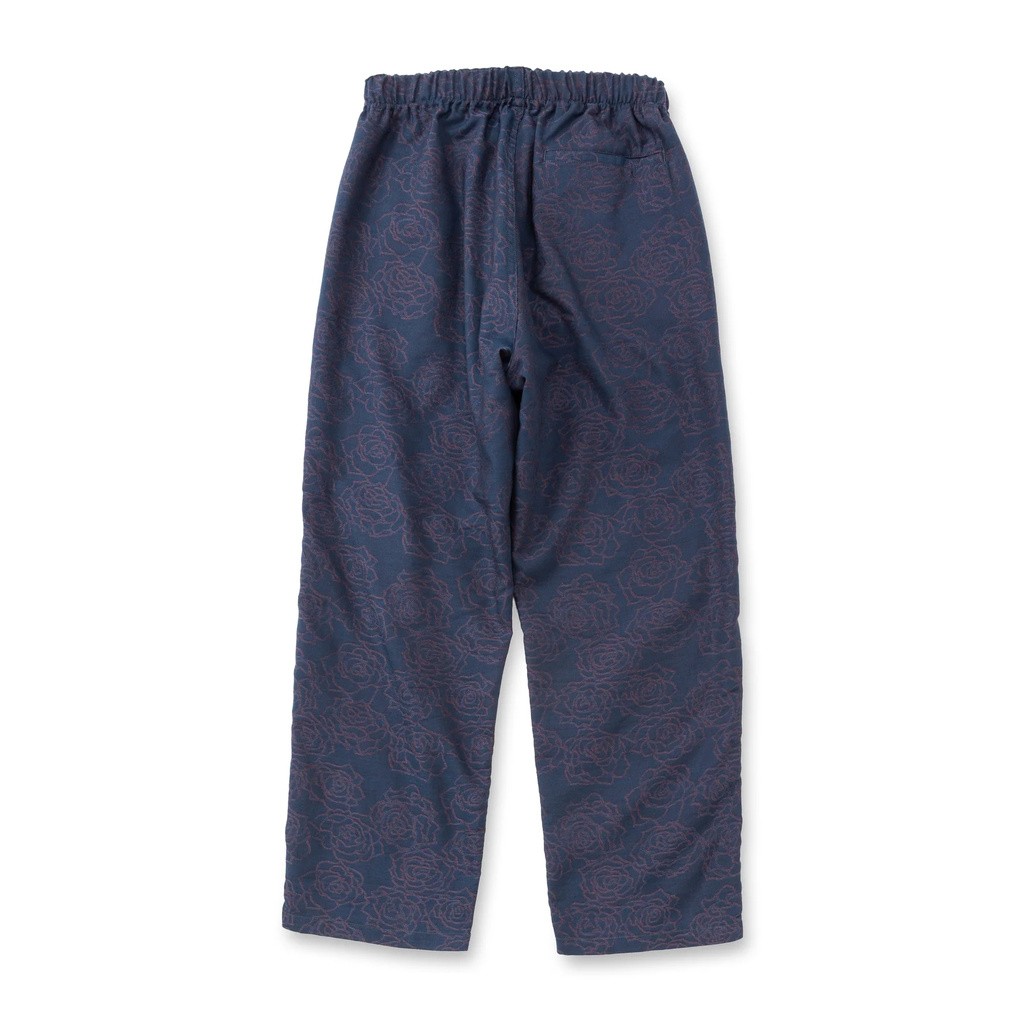 CALEE ROSE PATTERN JACQUARD RELAX PANTS