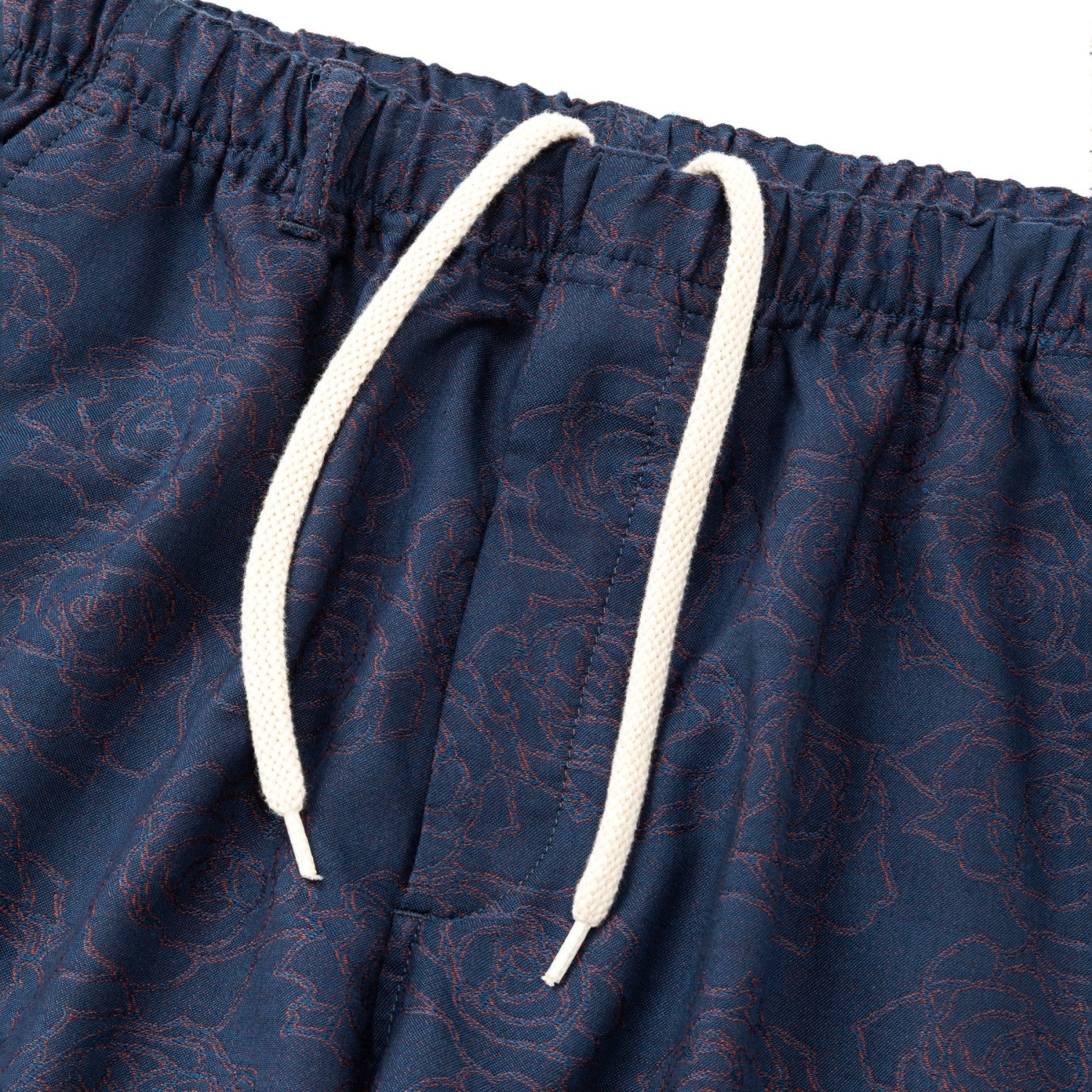 CALEE ROSE PATTERN JACQUARD RELAX PANTS