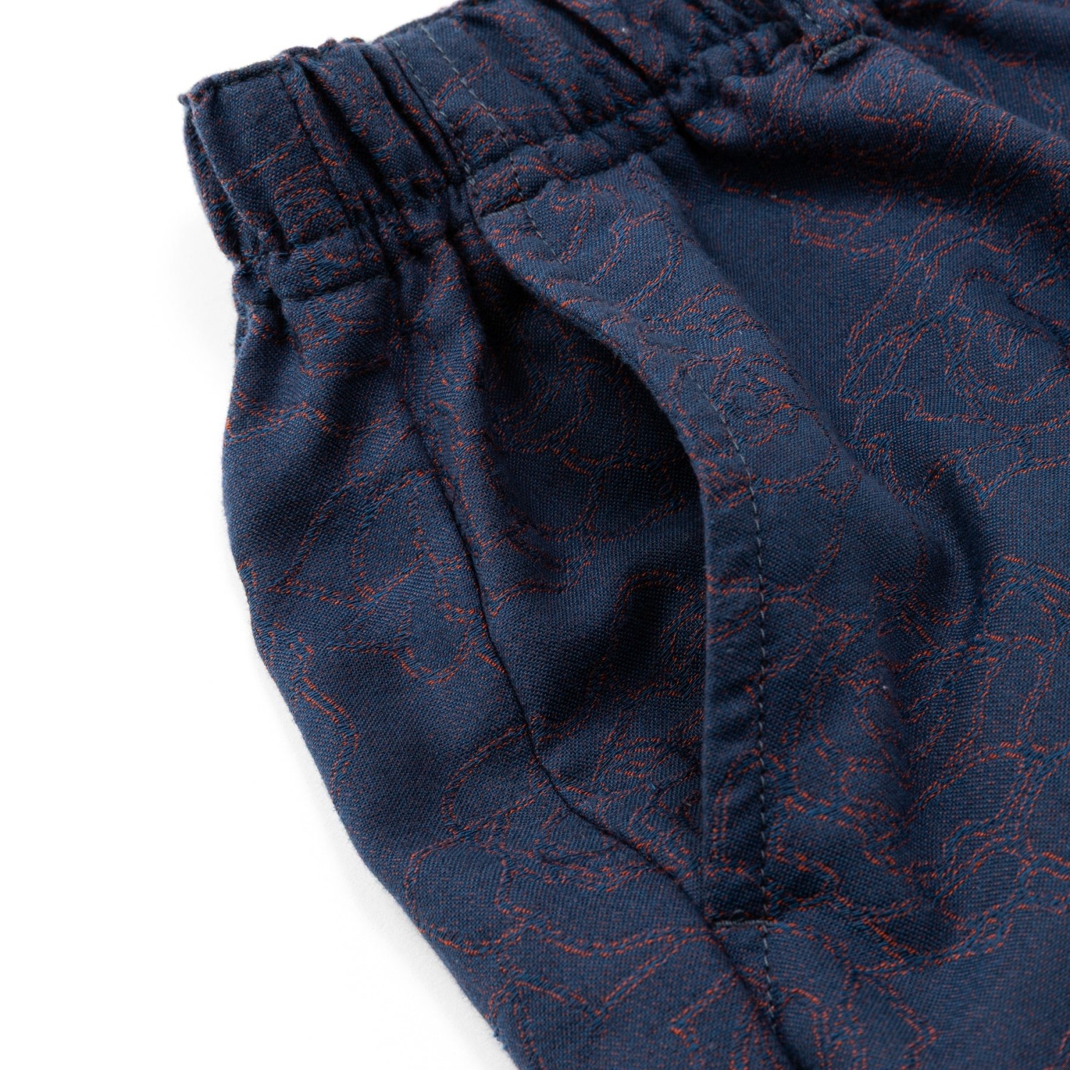 CALEE ROSE PATTERN JACQUARD RELAX PANTS