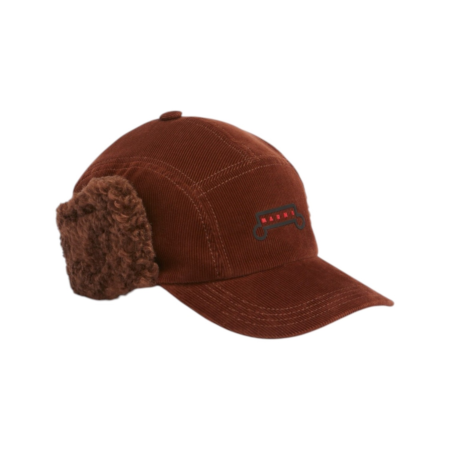 MARNI CORDUROY AVIATOR BASEBALL CAP