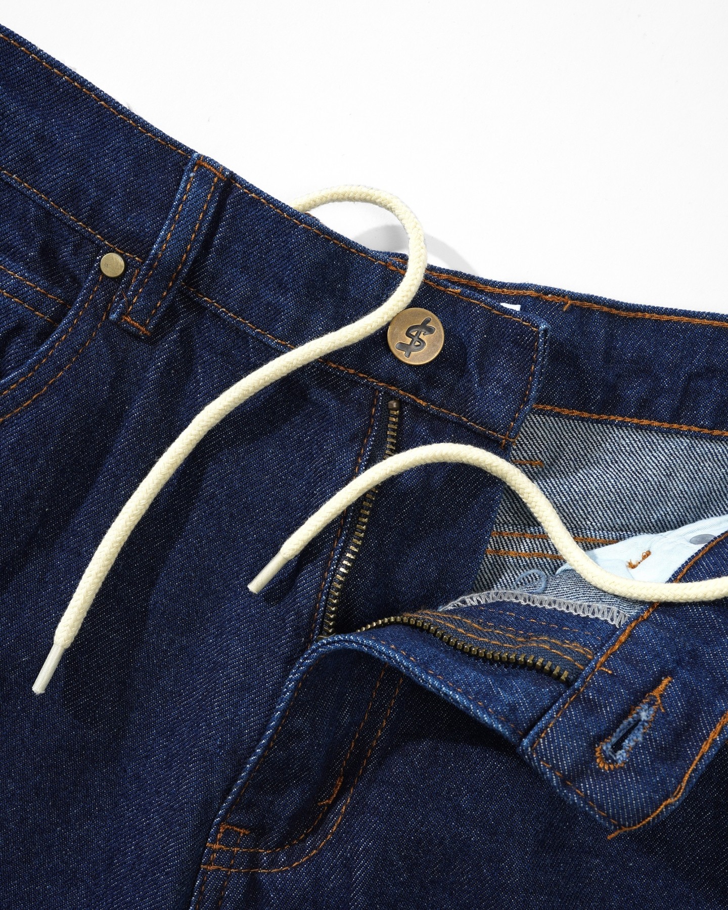 CASH ONLY LOGO BAGGY DENIM JEANS