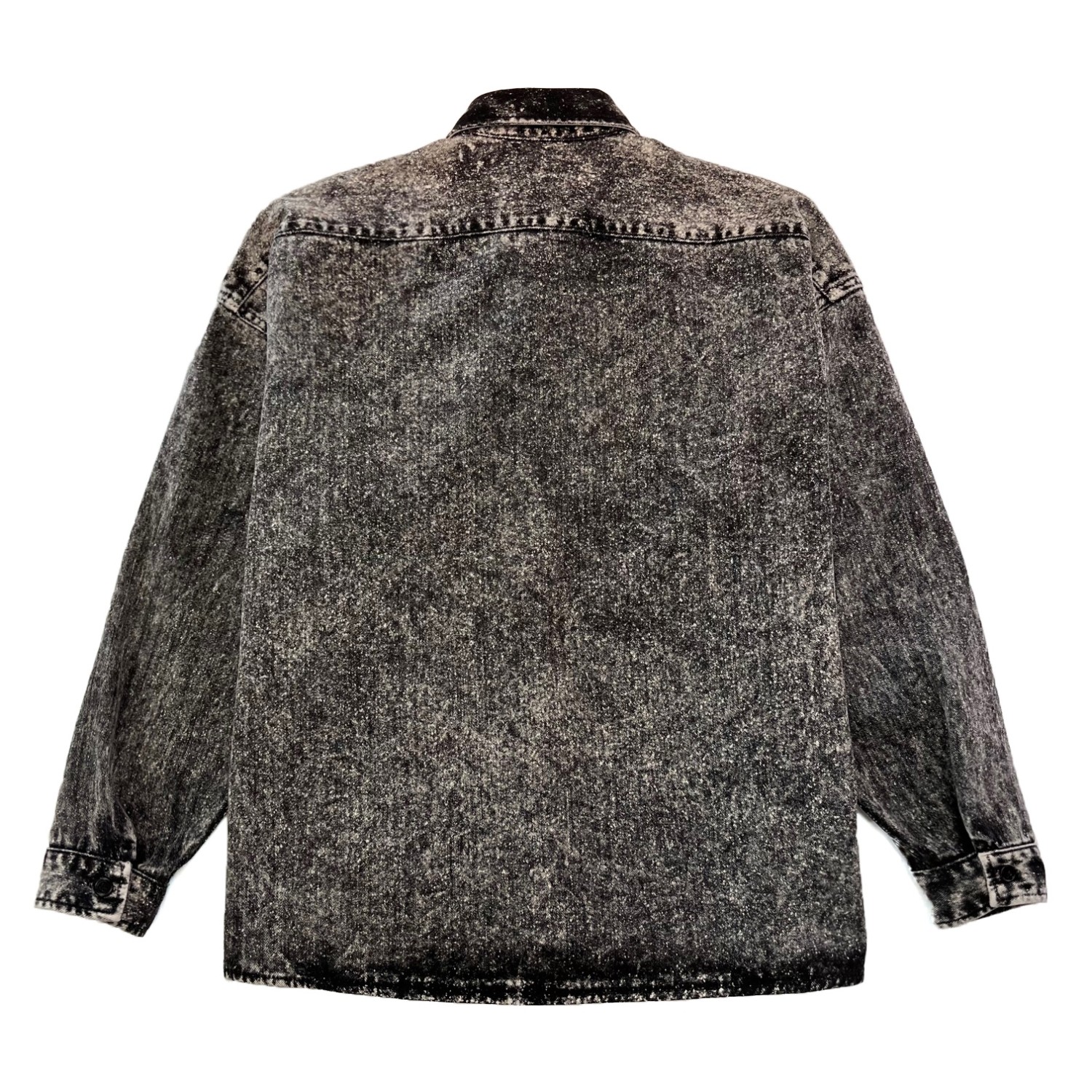 MARNI  MARBLE-DYED DENIM SHIRT