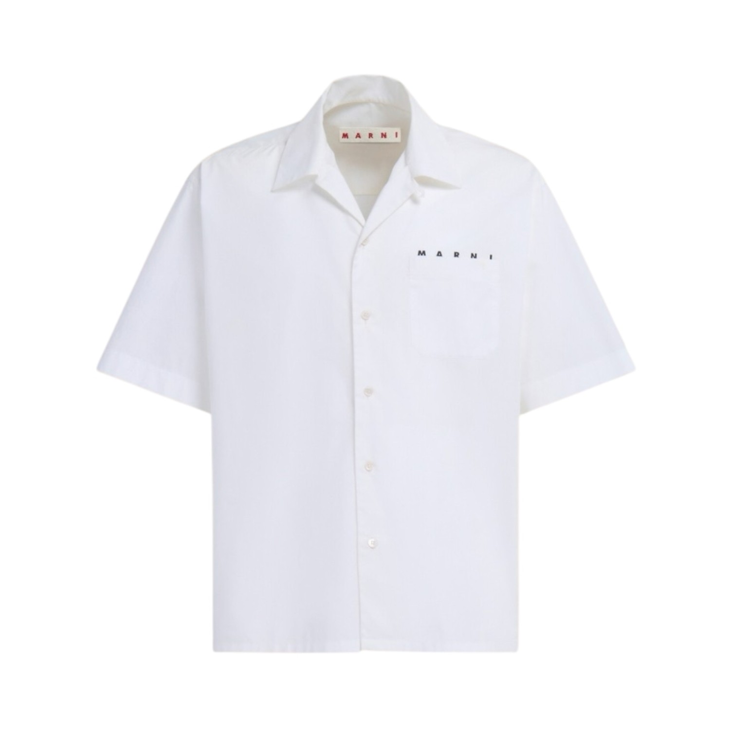MARNI ORGANIC POPLIN BOWLING SHIRT