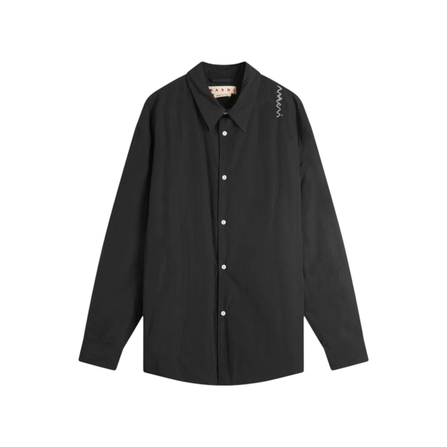 MARNI KRINKLED NYLON BLEND BLACK