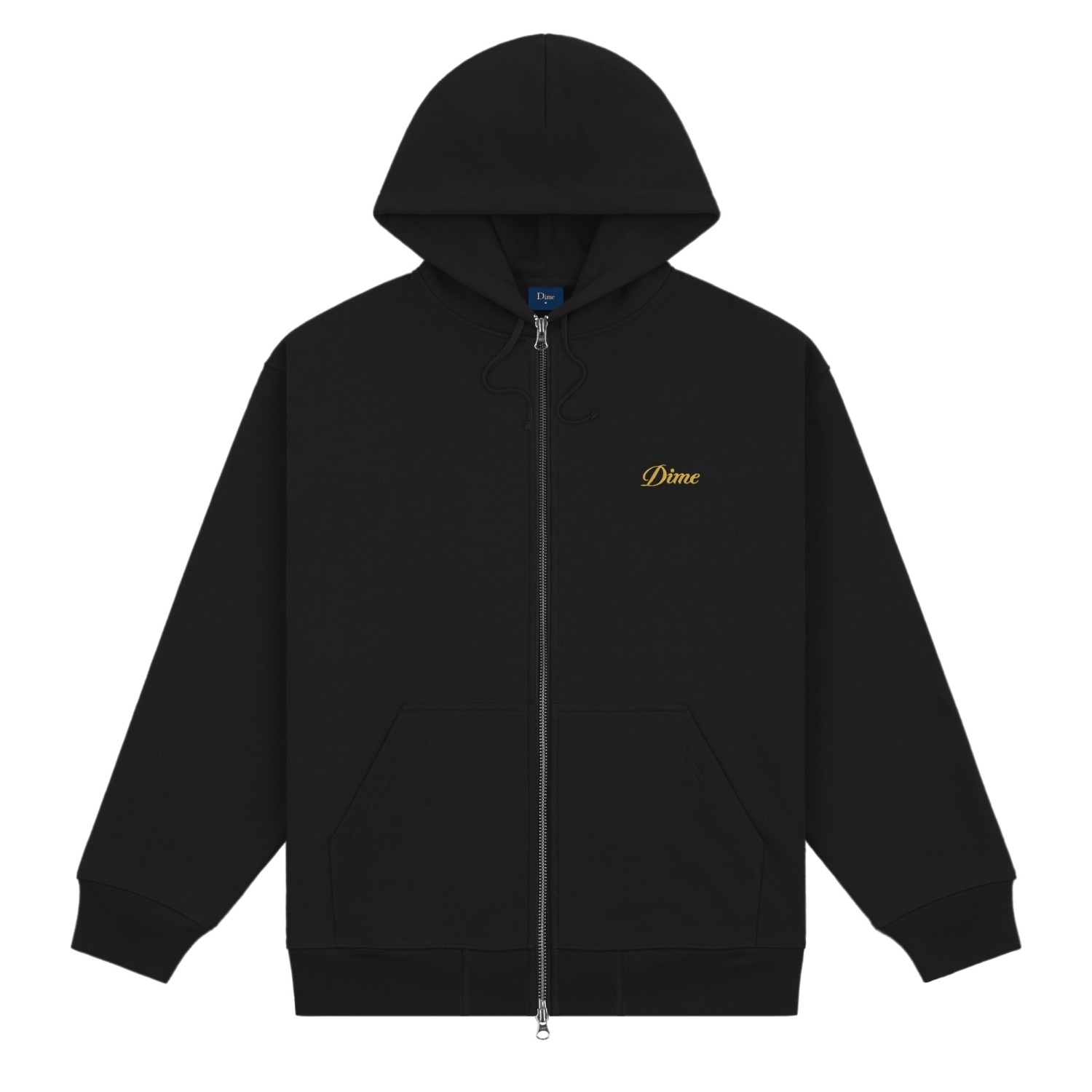 DIME CURSIVE SMALL LOGO ZIP-HOODIE