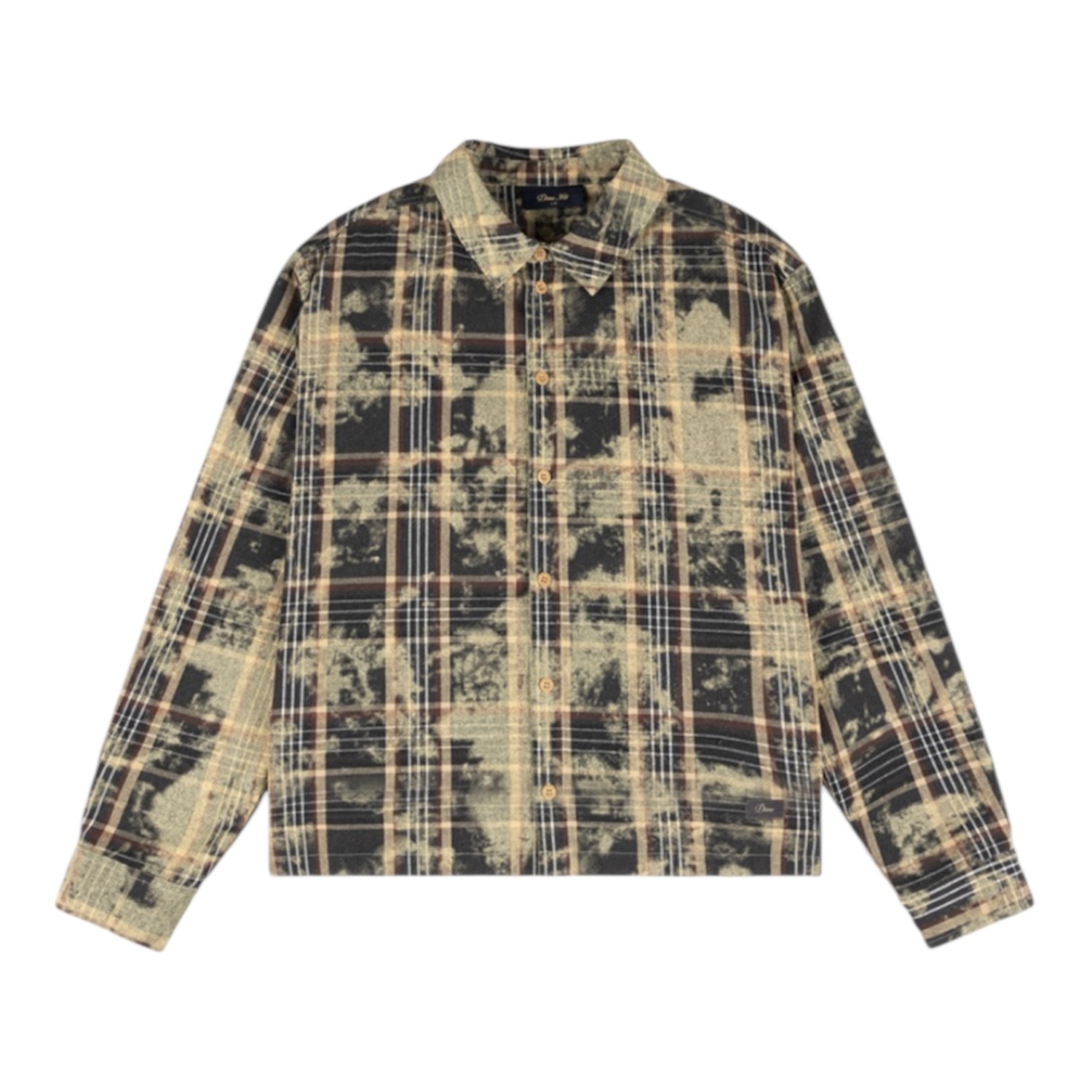 DIME PLAID FLANNEL SHIRT BLEACHED