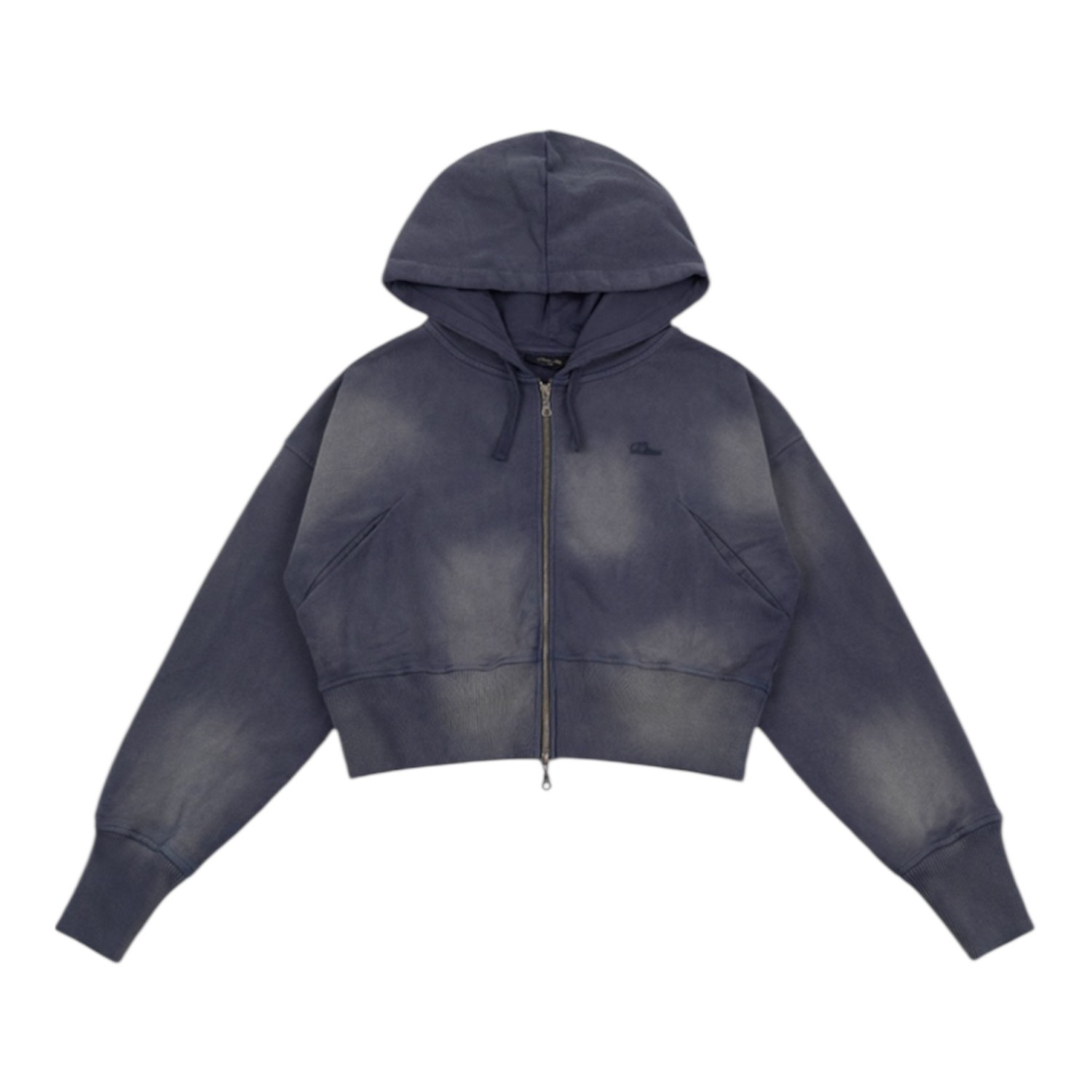 DIME CROPPED ZIP HOODIE