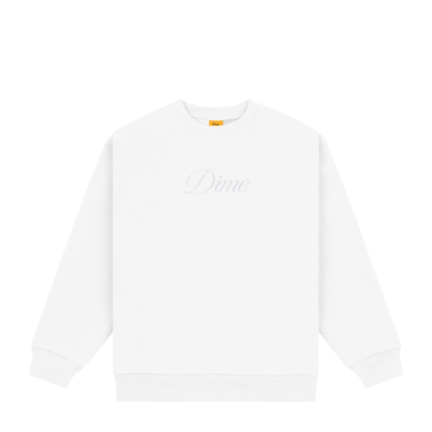 DIME MLT CUR CRSIVE CREWNECK