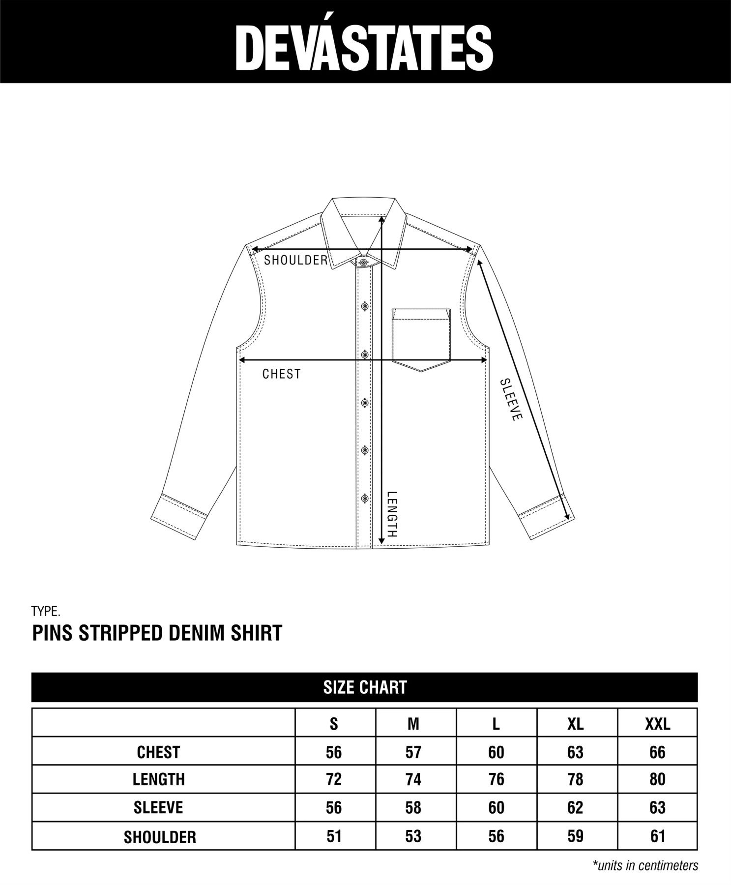 DEVA STATES STRIPED DENIM WORKSHIRT