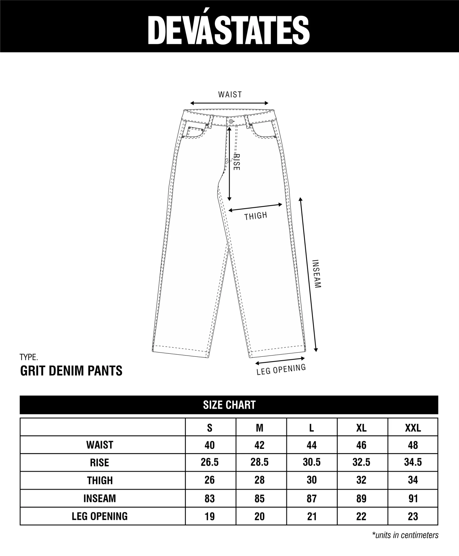 DEVA STATES DENIM PANTS