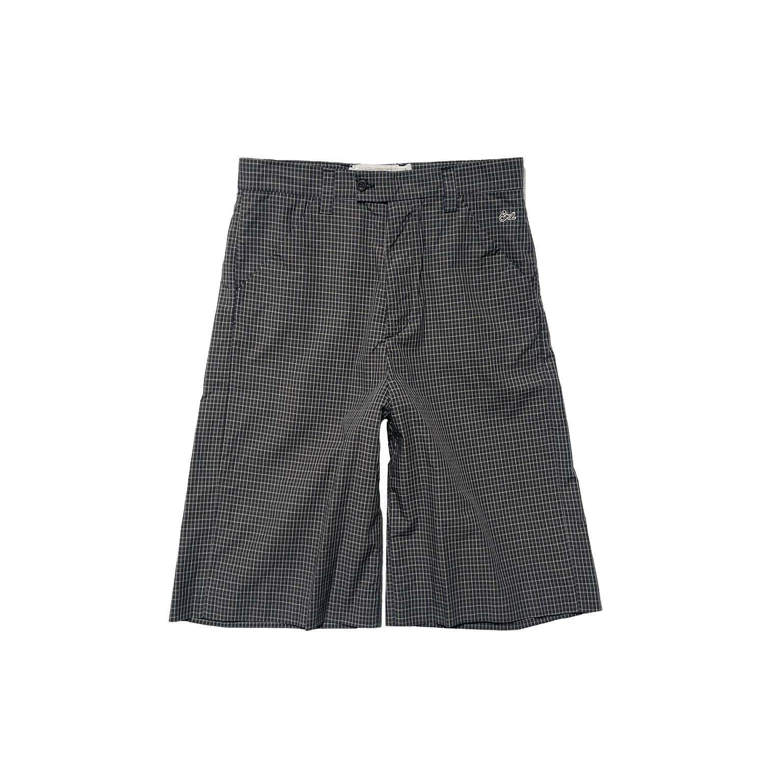 ERL TAILORED MINI PLAID SKATE SHORTS