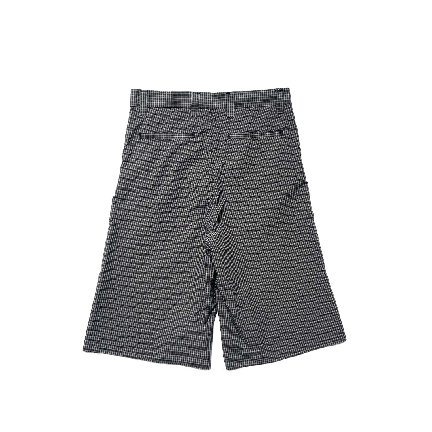 ERL TAILORED MINI PLAID SKATE SHORTS