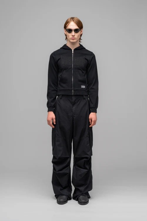 032c VICTOR TIGHT ZIP-UP HOODIE