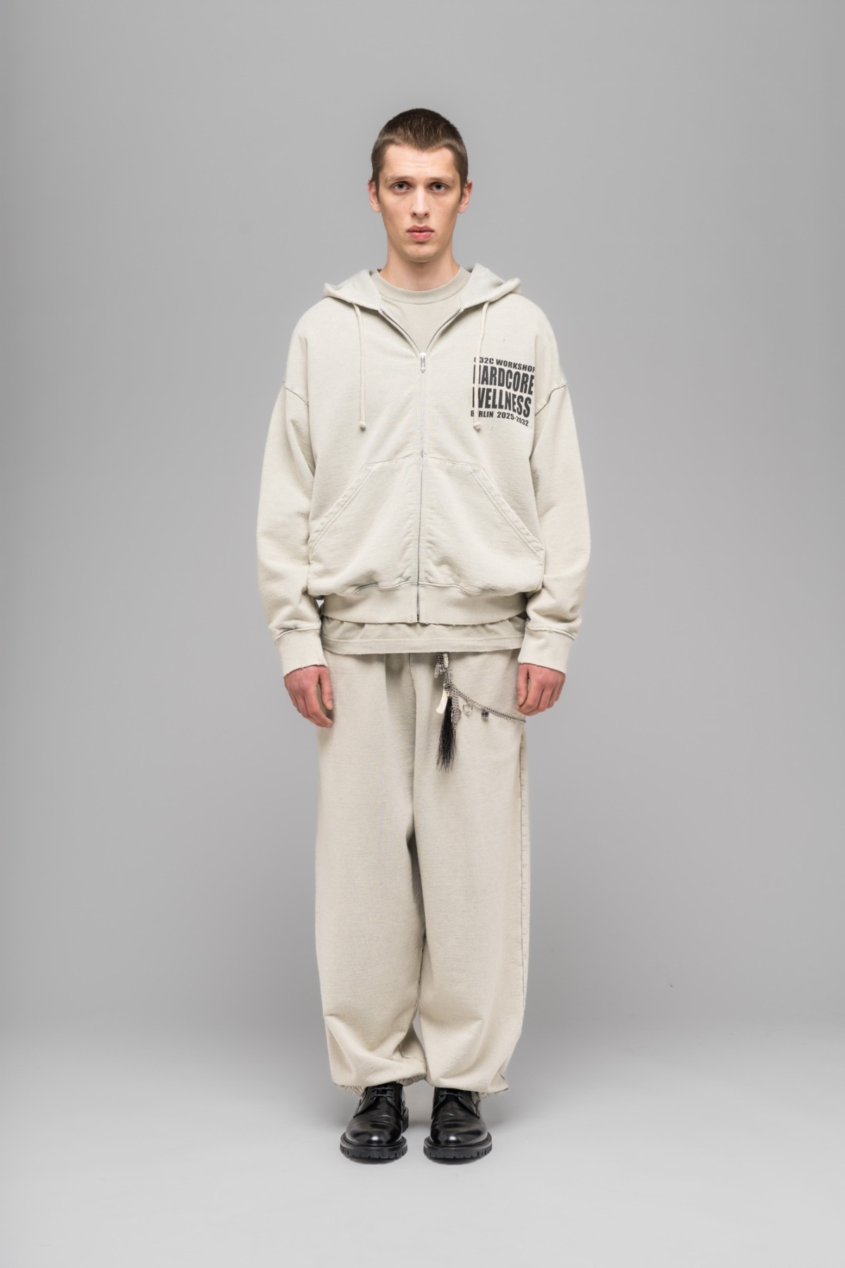 032c ''HARDCORE WELLNESS'' ZIP-UP