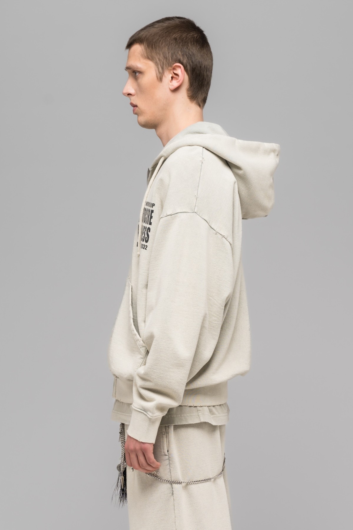 032c ''HARDCORE WELLNESS'' ZIP-UP