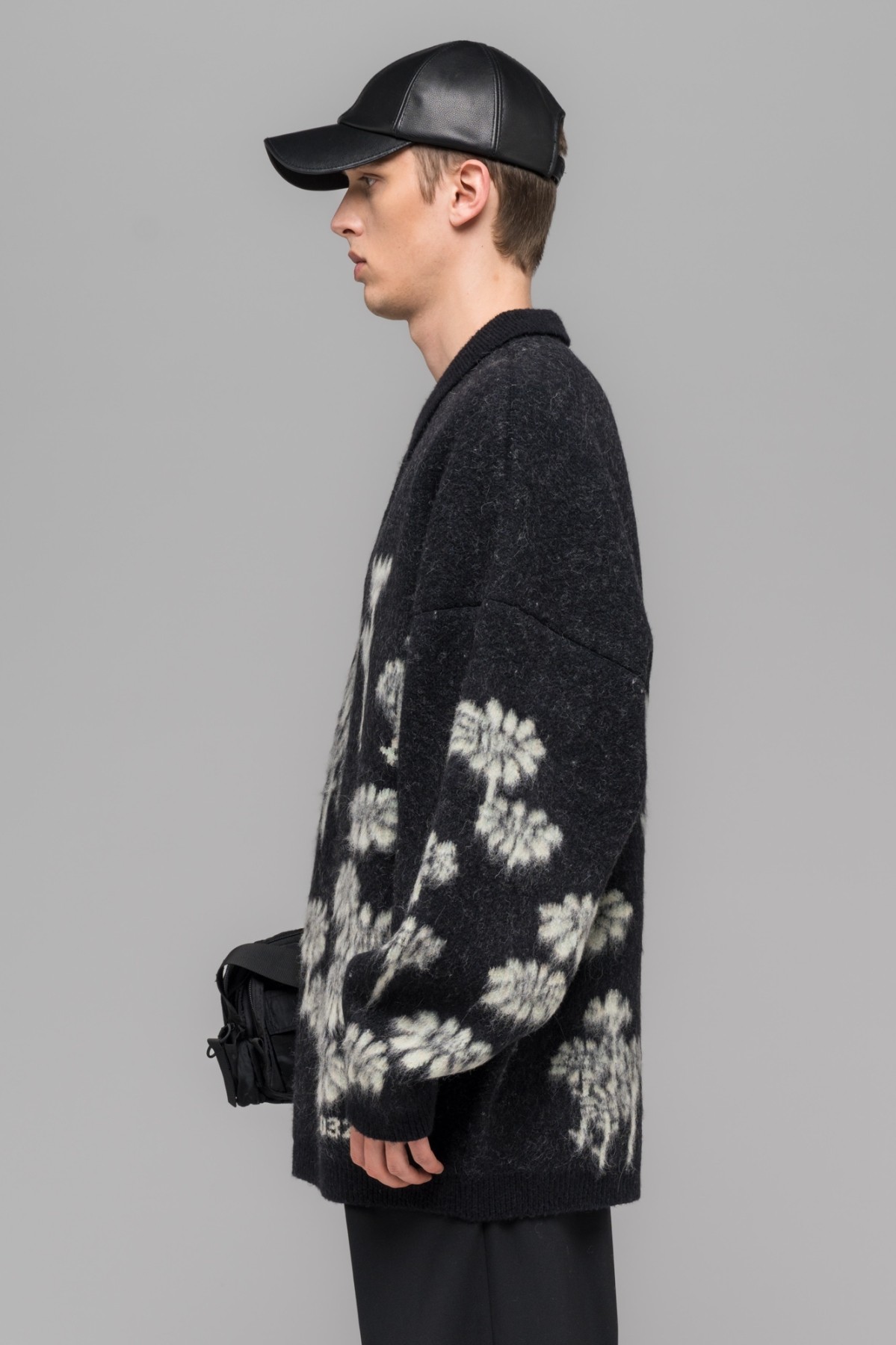 032c ''MELTING DAISIES'' KNIT LS POLO SHIRT