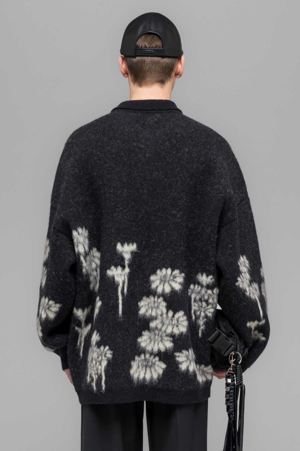 032c ''MELTING DAISIES'' KNIT LS POLO SHIRT