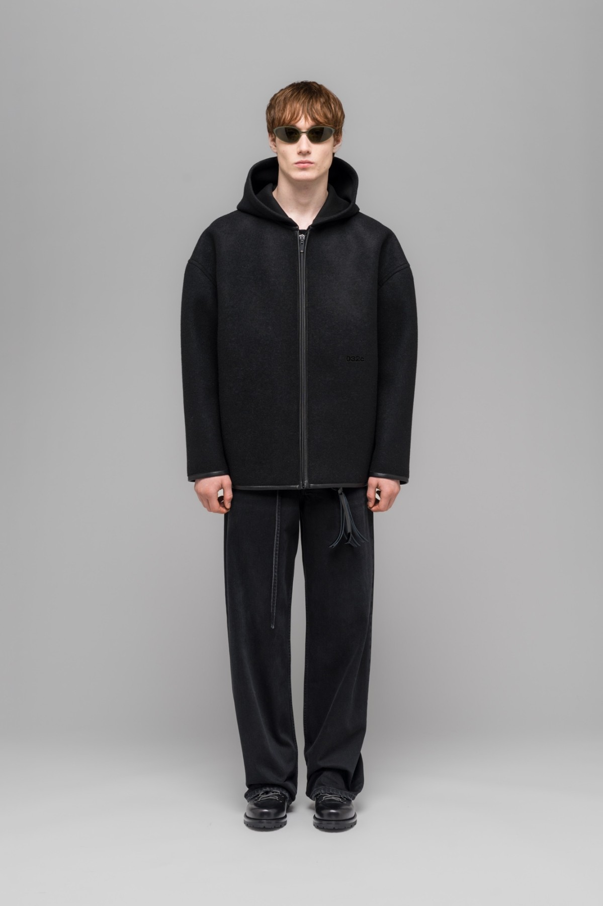 032c NEOPRENE ZIP UP HOODED JACKET