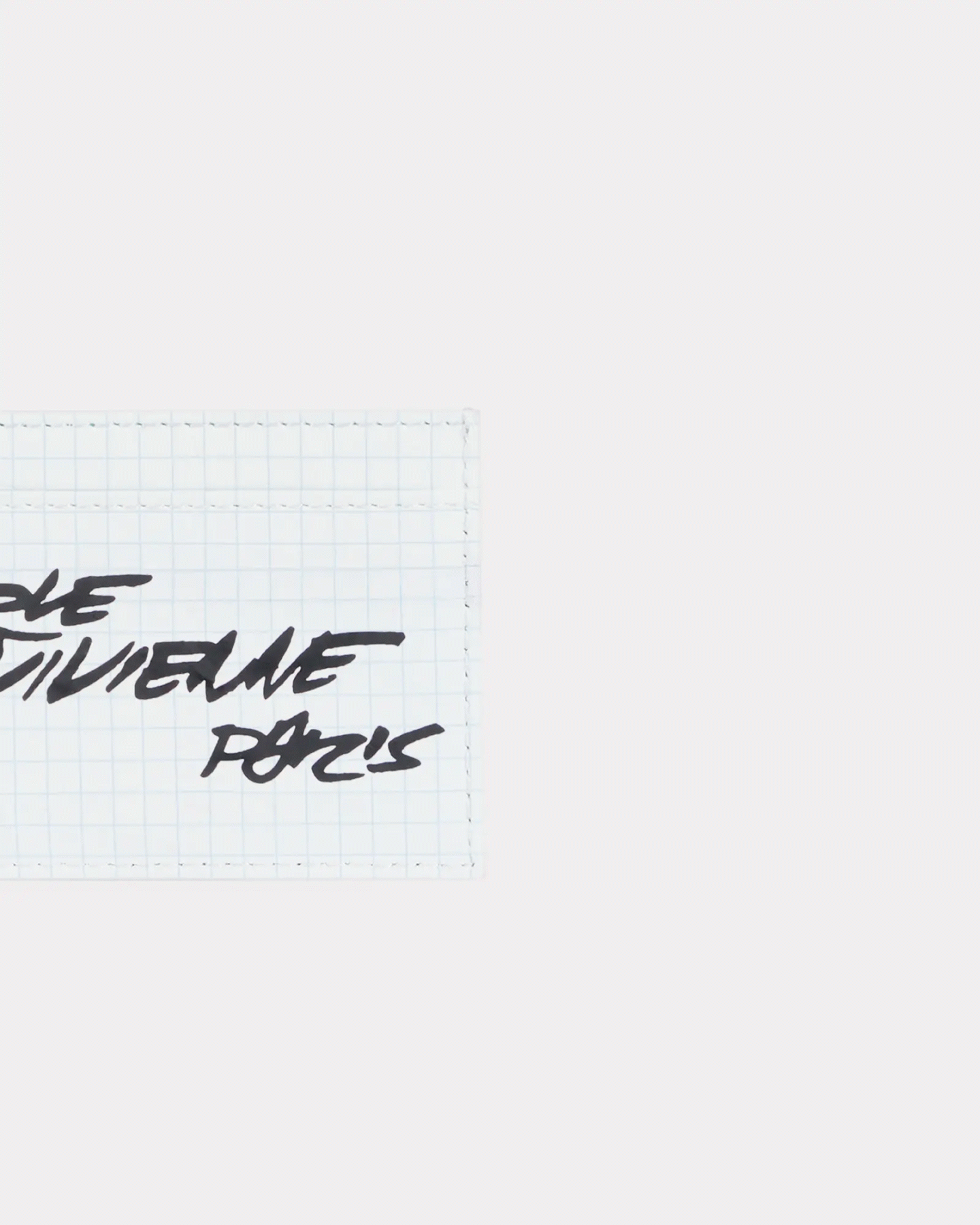 'KENZO X FUTURA 2000' LEATHER 'KENZO PAPER' CARD HOLDER