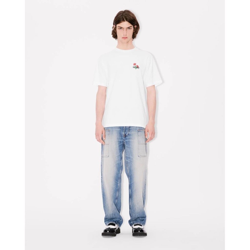 'KENZO ARCHIVE BOUQUET' EMBROIDERED COTTON T-SHIRT