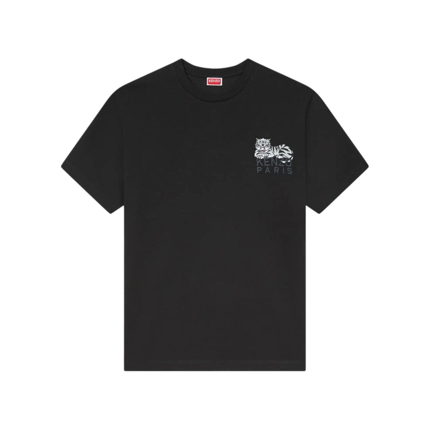 KENZO HAPPY TIGER EMBROIDERED T-SHIRT