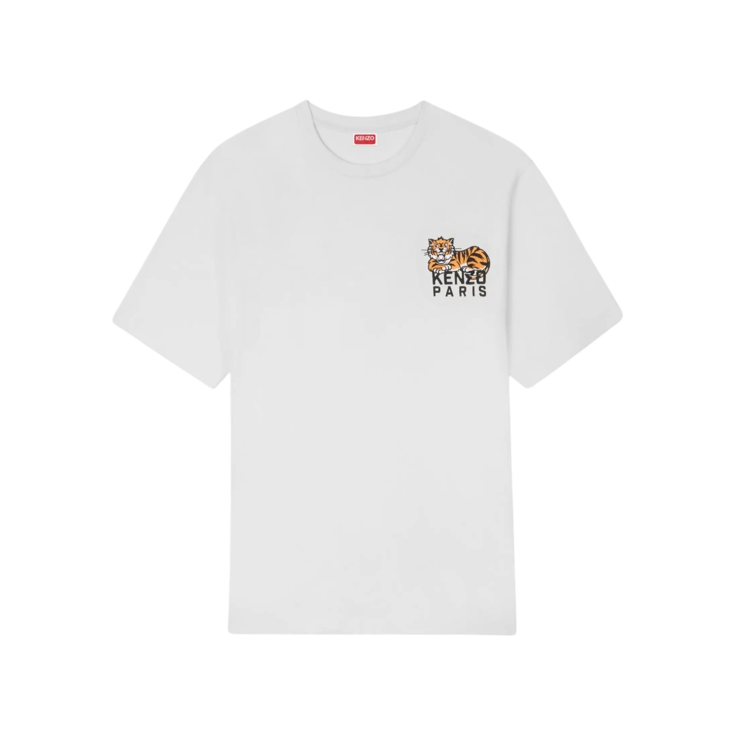 KENZO HAPPY TIGER EMBROIDERED T-SHIRT