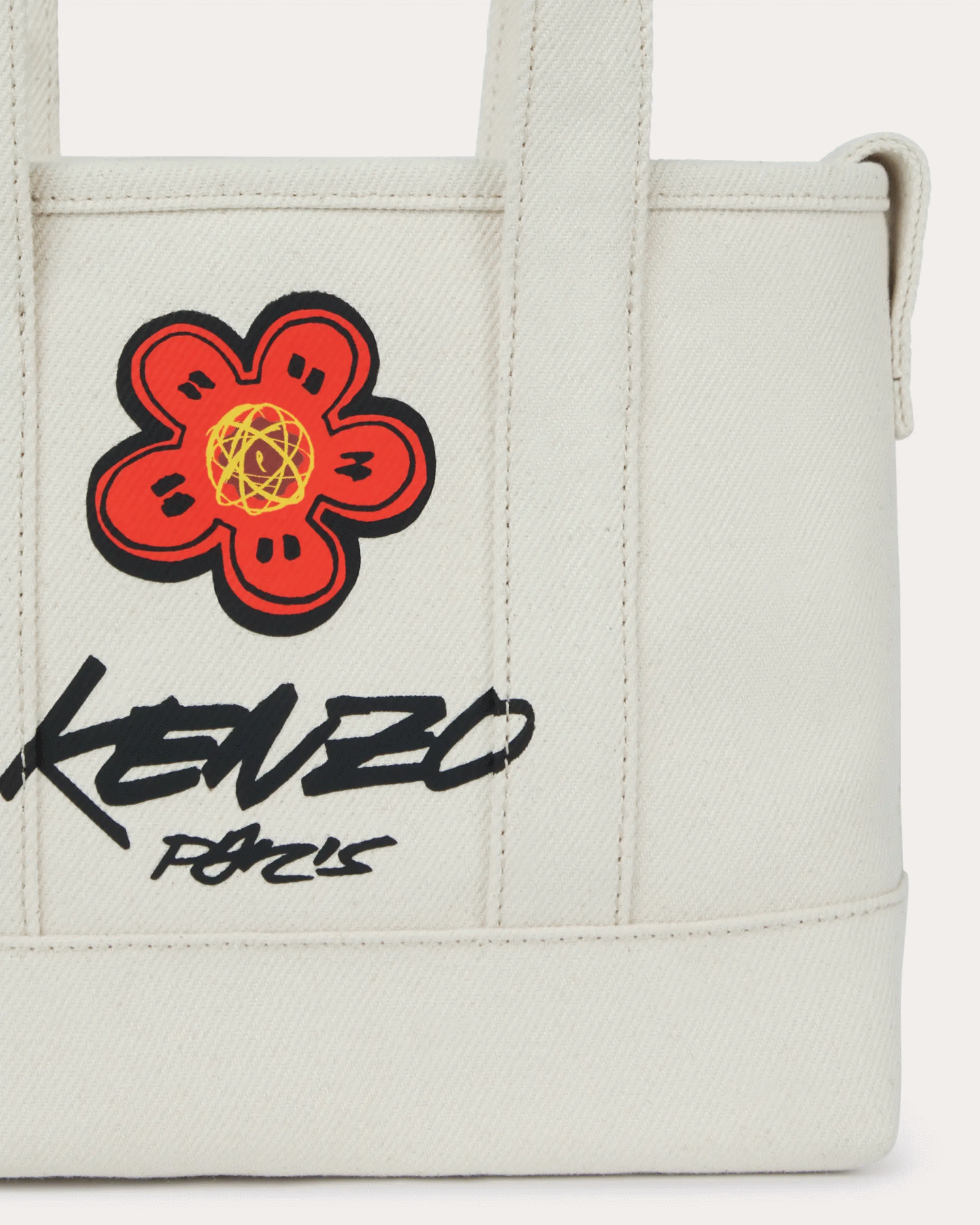 'KENZO X FUTURA 2000' SMALL TOTE BAG 'KENZO UTILITY' IN CANVAS