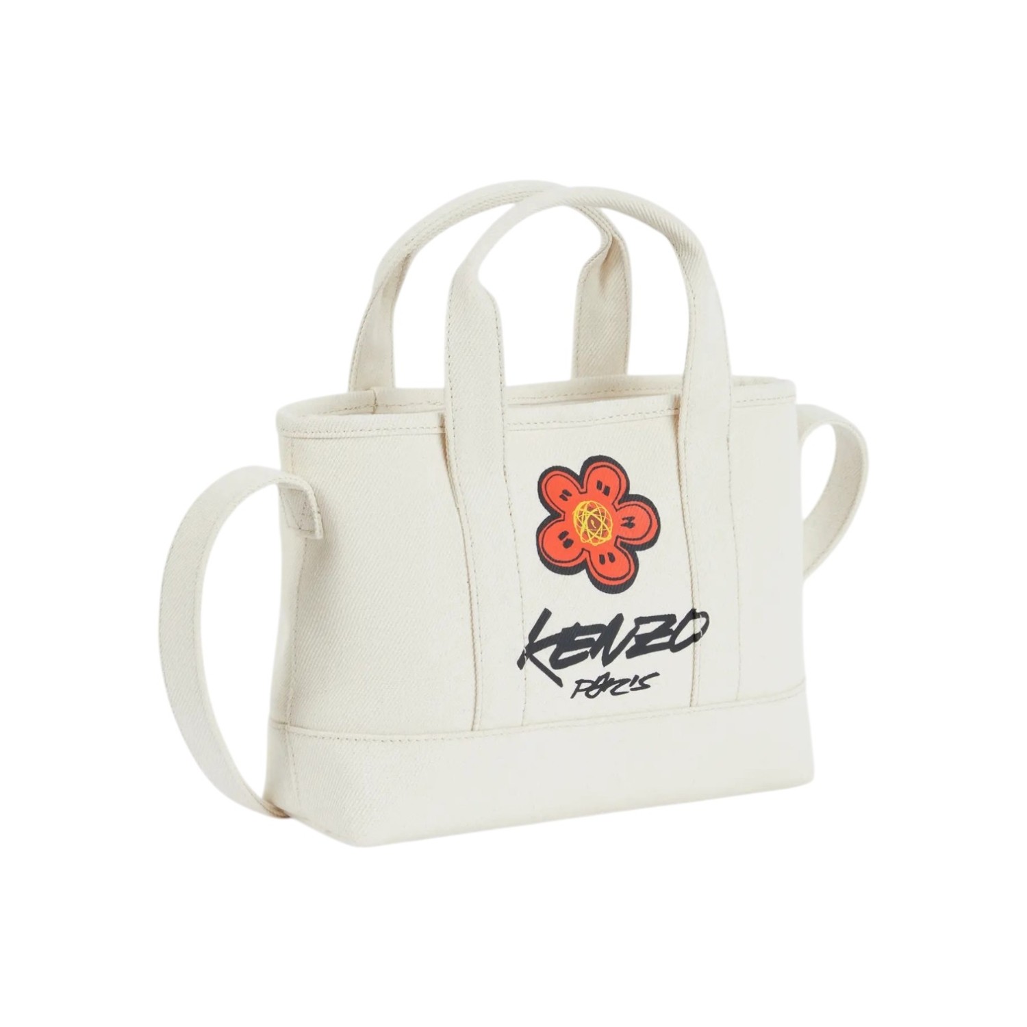 'KENZO X FUTURA 2000' SMALL TOTE BAG 'KENZO UTILITY' IN CANVAS