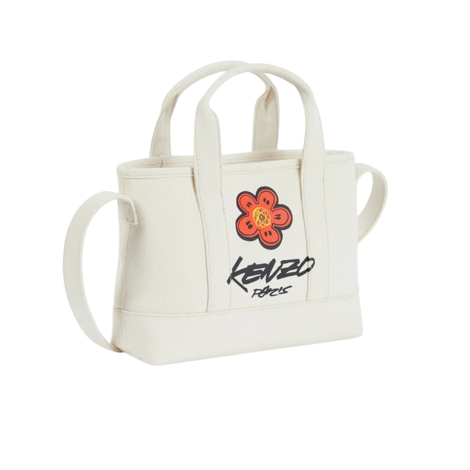 'KENZO X FUTURA 2000' SMALL TOTE BAG 'KENZO UTILITY' IN CANVAS