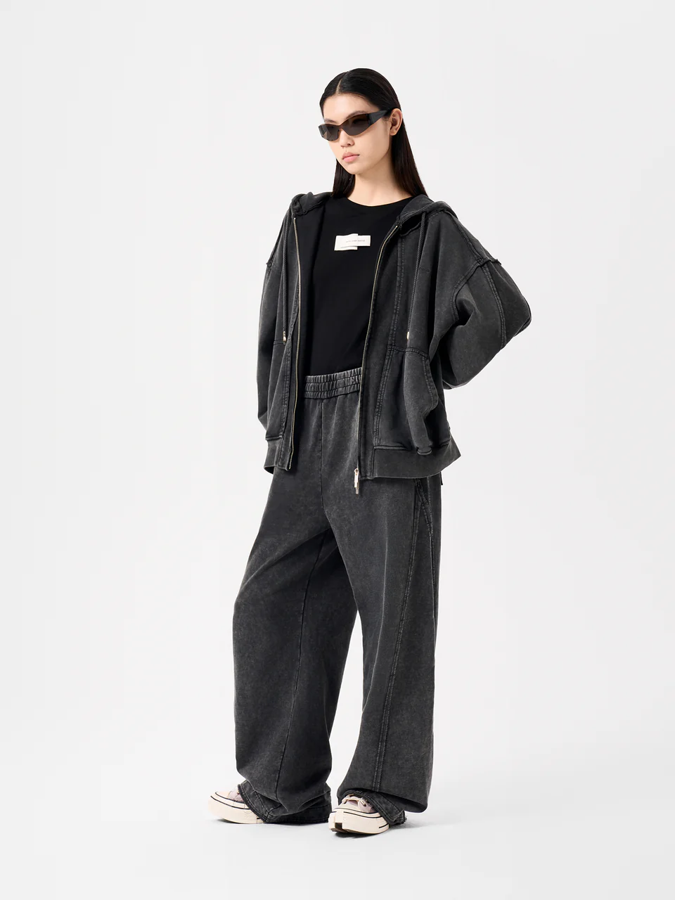 FENG CHAN WANG ZIP UP HOODIE