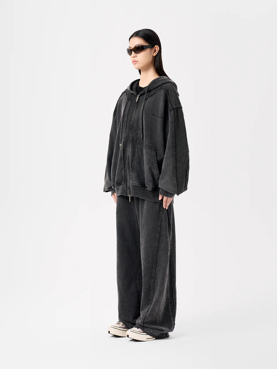 FENG CHAN WANG ZIP UP HOODIE